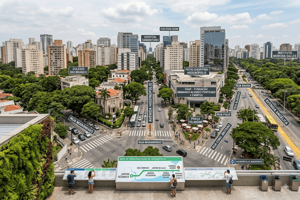 Principais Ruas de Higienópolis em São Paulo - Portal Sampa