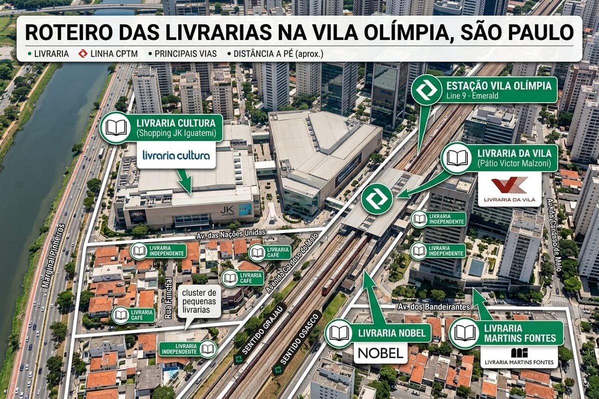 As Melhores Livrarias na Vila Olímpia em São Paulo
