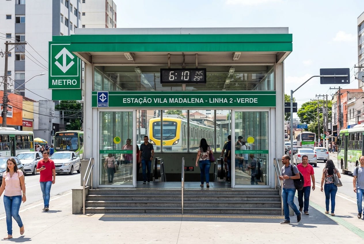 Estação Vila Madalena, da Linha 2-Verde do metrô - Portal Sampa