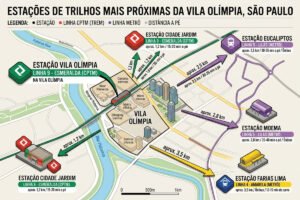 Estações de Metrô Mais Próximas da Vila Olímpia em São Paulo - Portal Sampa
