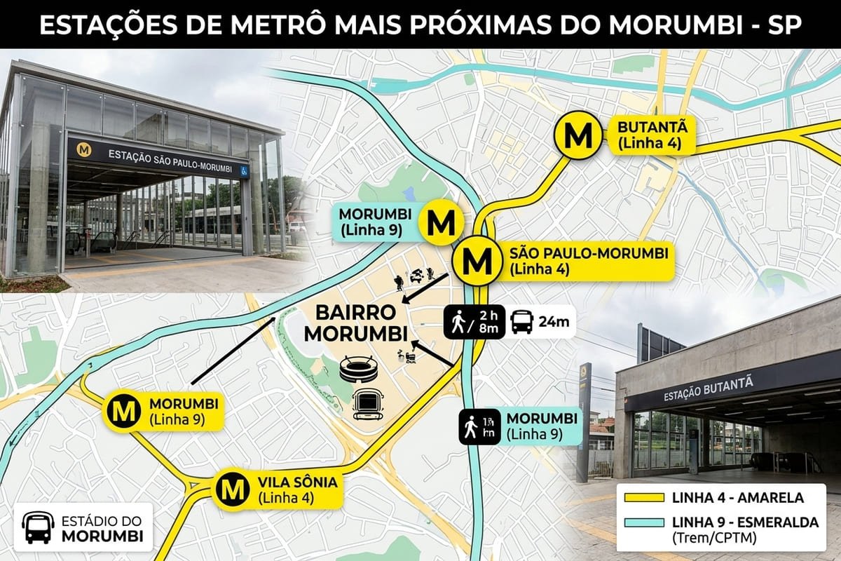 Estações de Metrô Mais Próximas do Morumbi em São Paulo