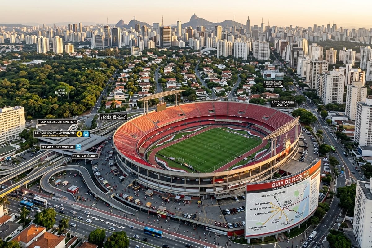 Estádio Morumbi em Sao Paulo - Portal Sampa