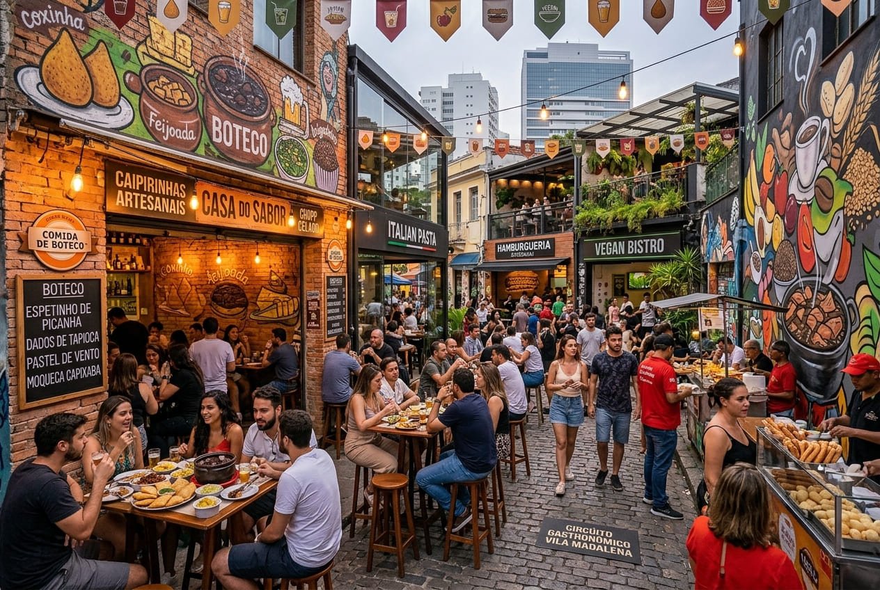 Gastronomia na Vila Madalena em SP - Portal Sampa