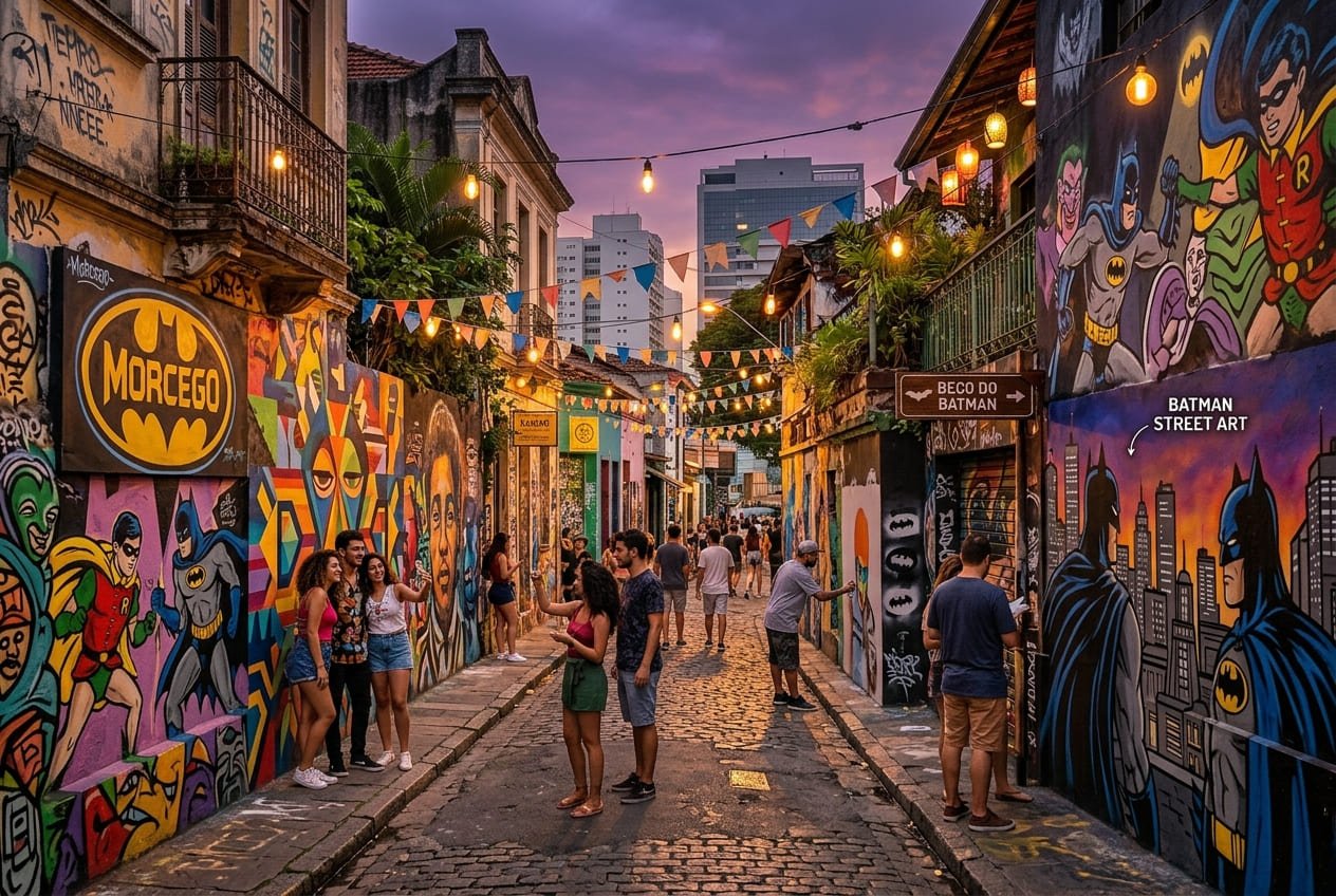 O Beco do Batman na Vila Madalena em SP - Portal Sampa