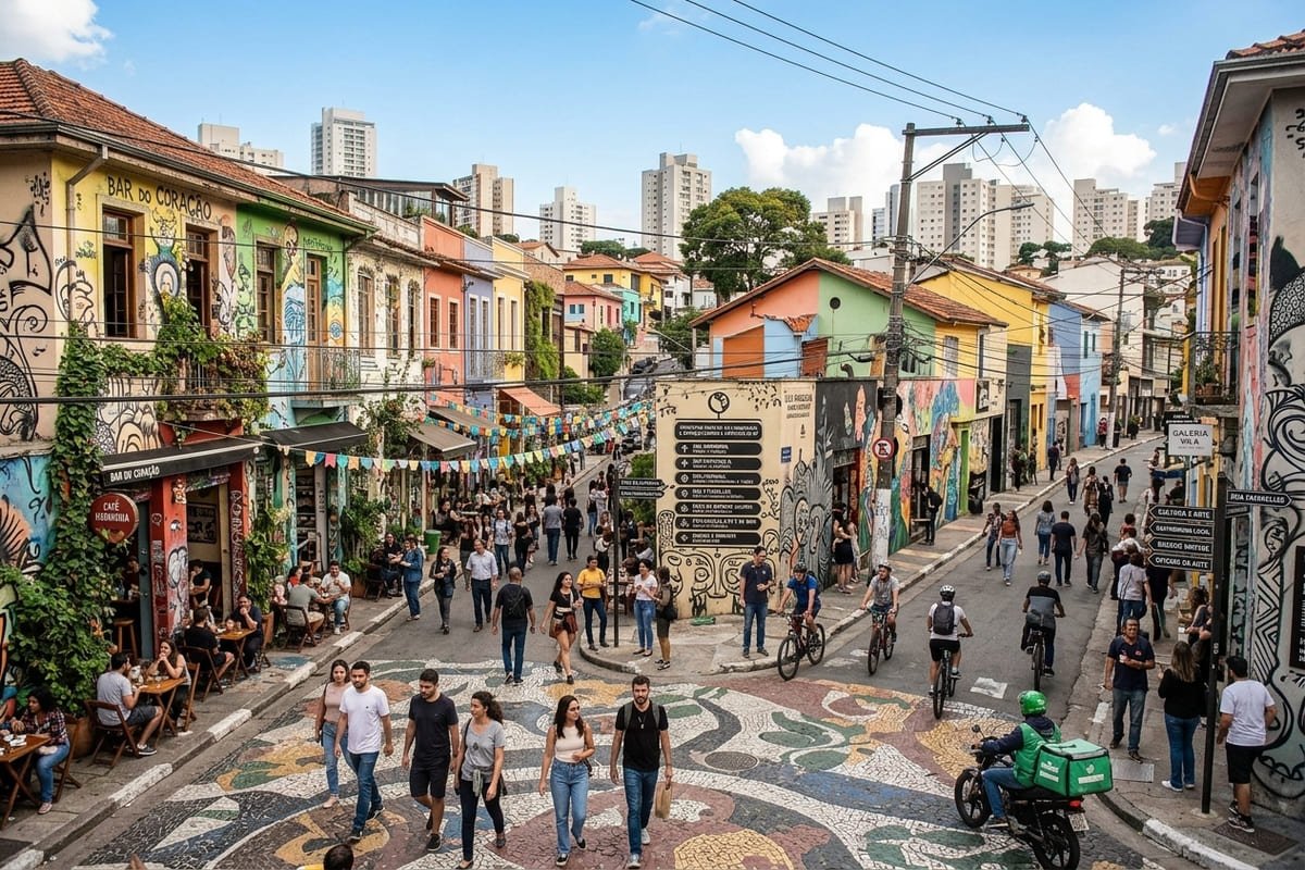 Principais Ruas da Vila Madalena em São Paulo