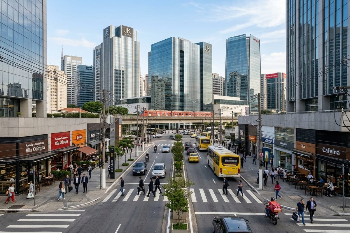 Ruas do Bairro Vila Olímpia em São Paulo - Portal Sampa