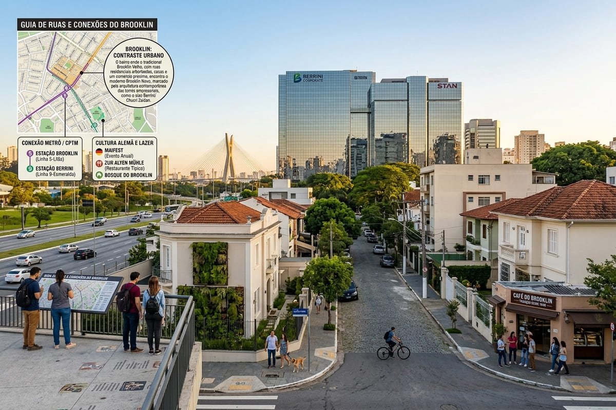 Principais ruas do Brooklin em São Paulo