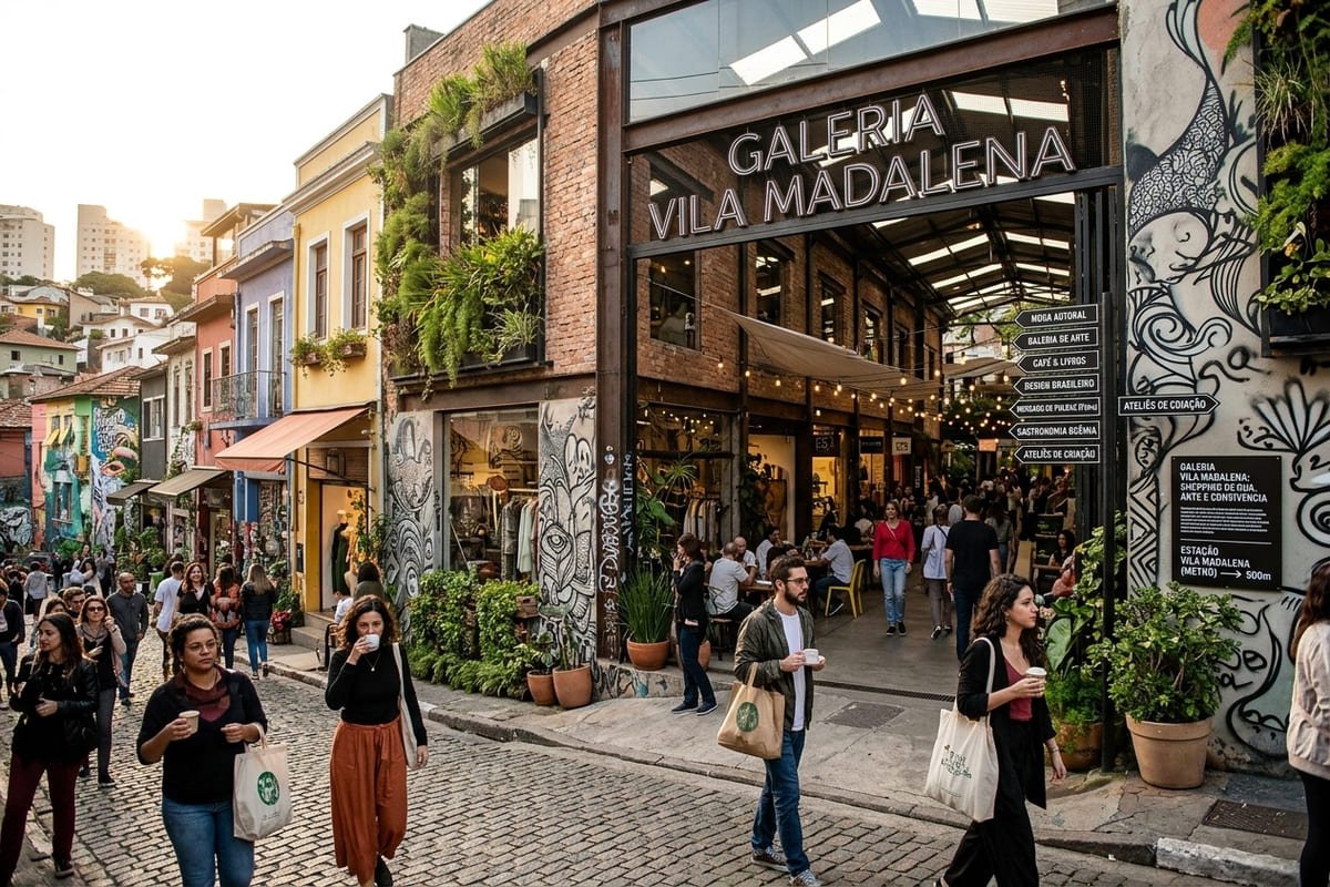Por que a Vila Madalena é considerada um shopping a céu aberto?