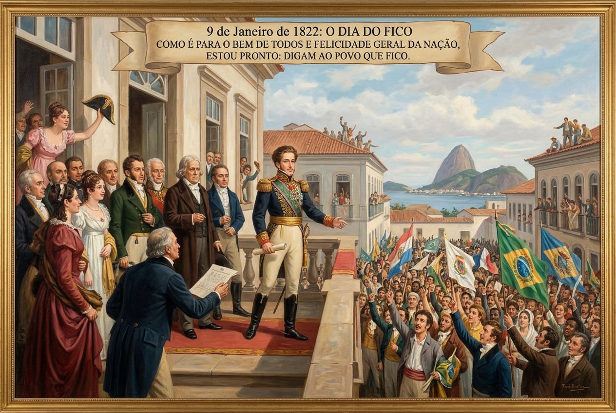 Dia do Fico, episódio em que Dom Pedro I decidiu permanecer no Brasil - Portal Sampa