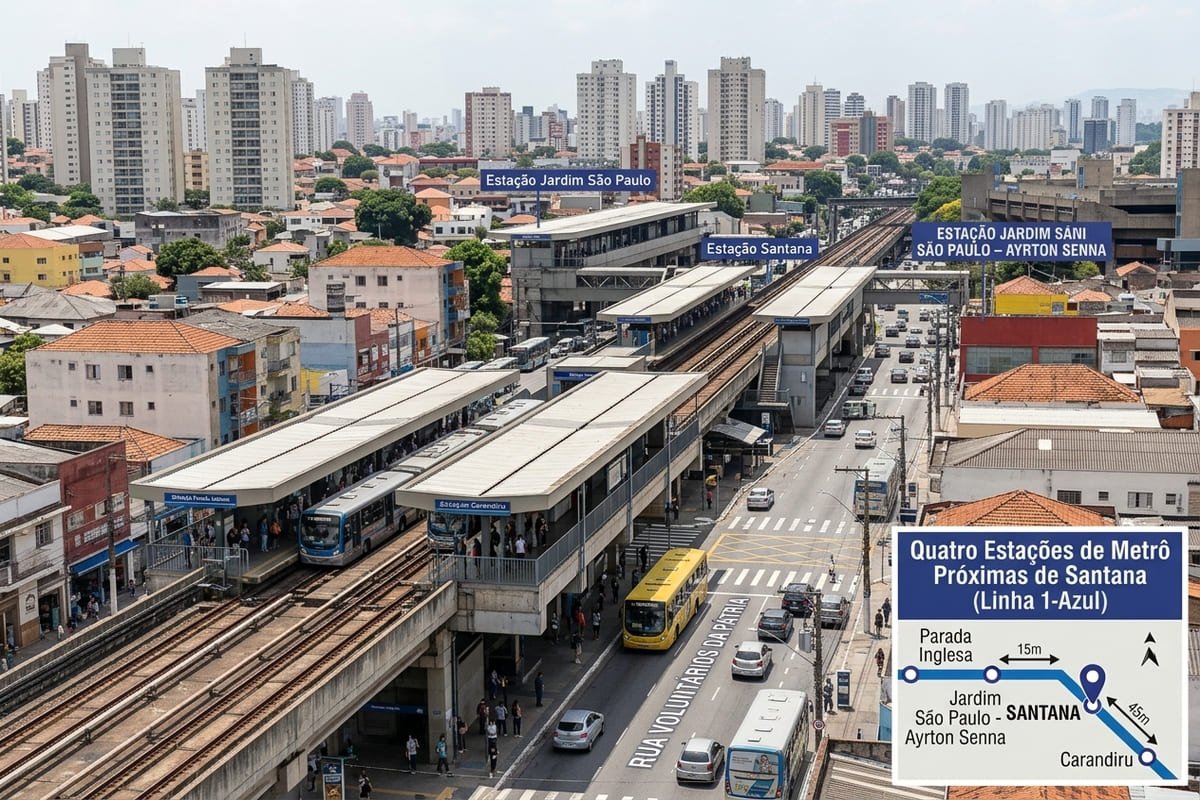 Estações de Metrô Mais Próximas de Santana em SP
