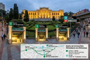 Estações de metrô mais próximas do Ipiranga em São Paulo - Portal Sampa