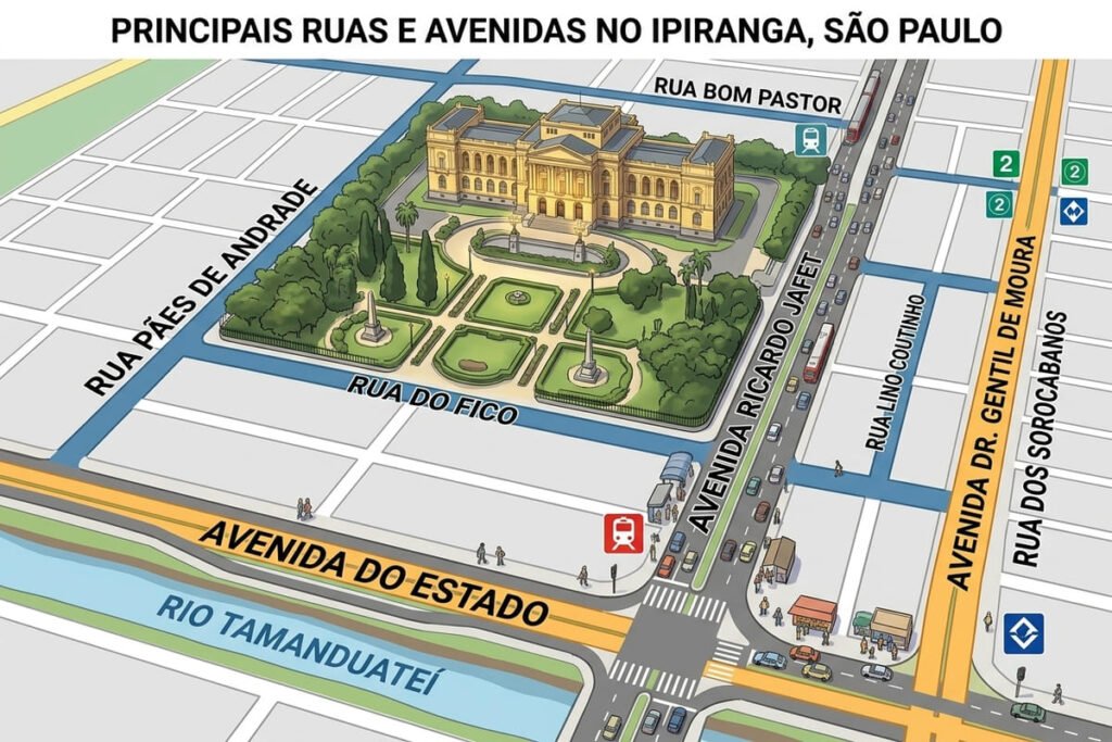 Principais ruas e avenidas no Ipiranga em SP - Portal Sampa