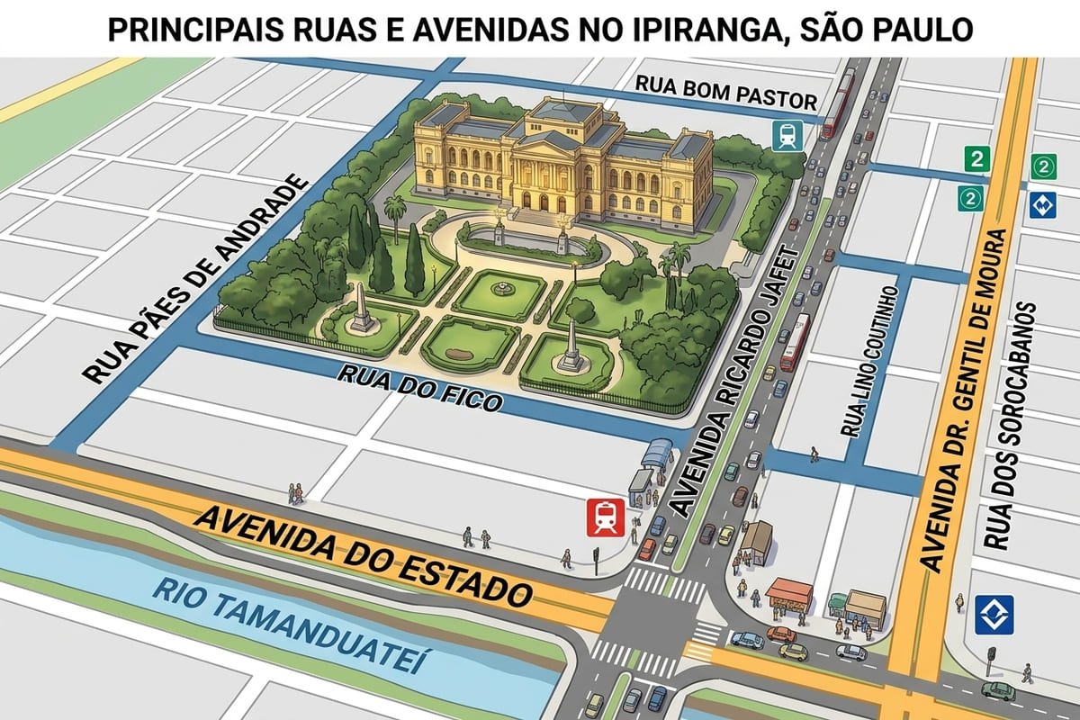 Principais ruas e avenidas no Ipiranga em SP - Portal Sampa