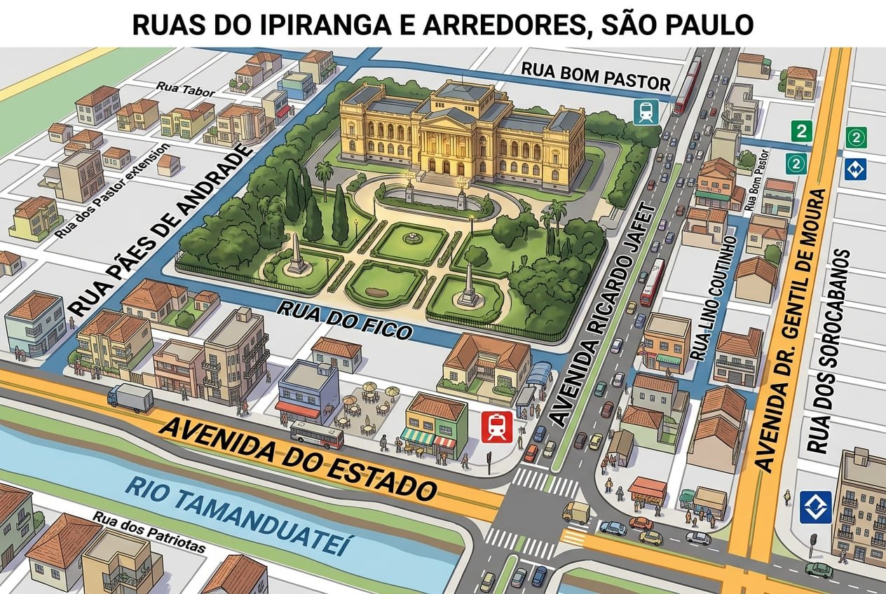 ruas no Ipiranga em São Paulo - Portal Sampa