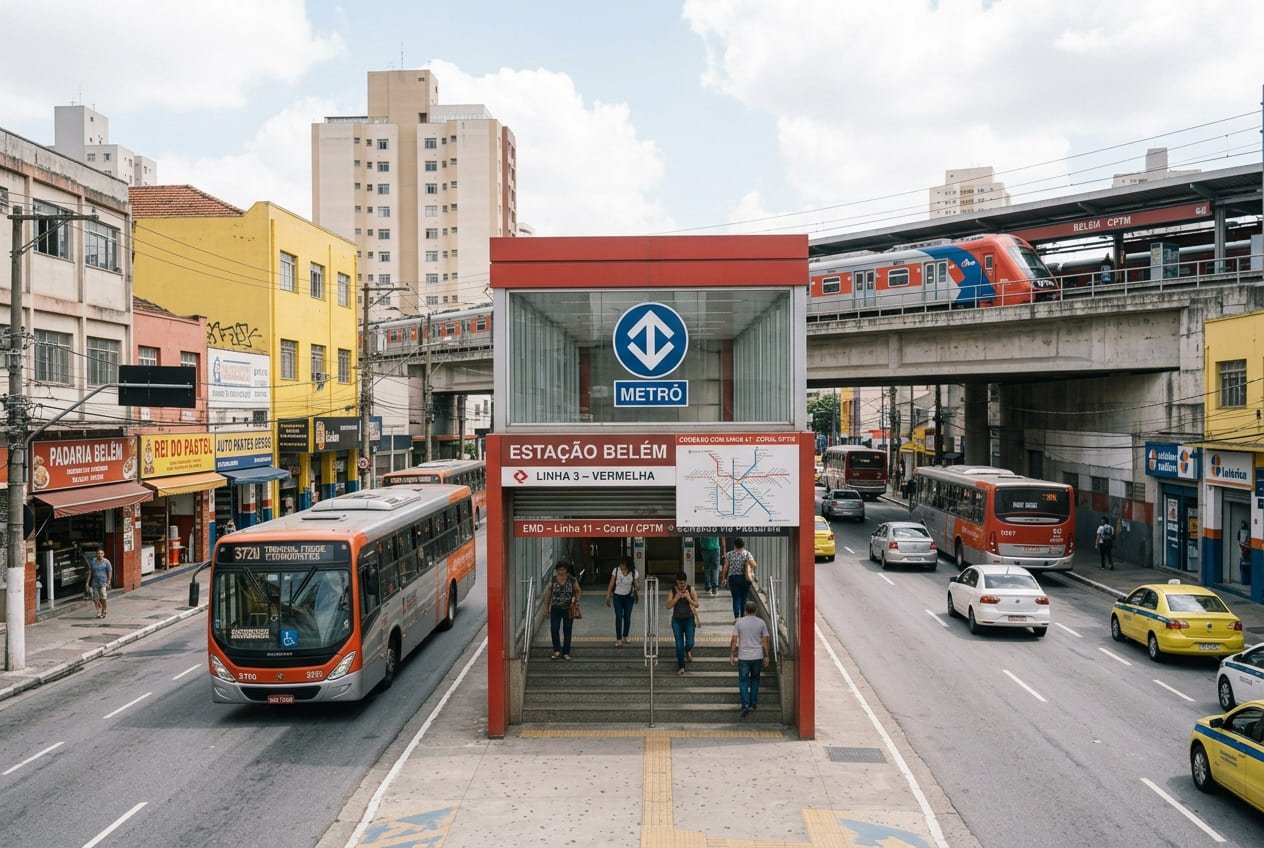 Estação Belém (Linha 3–Vermelha) - Portal Sampa