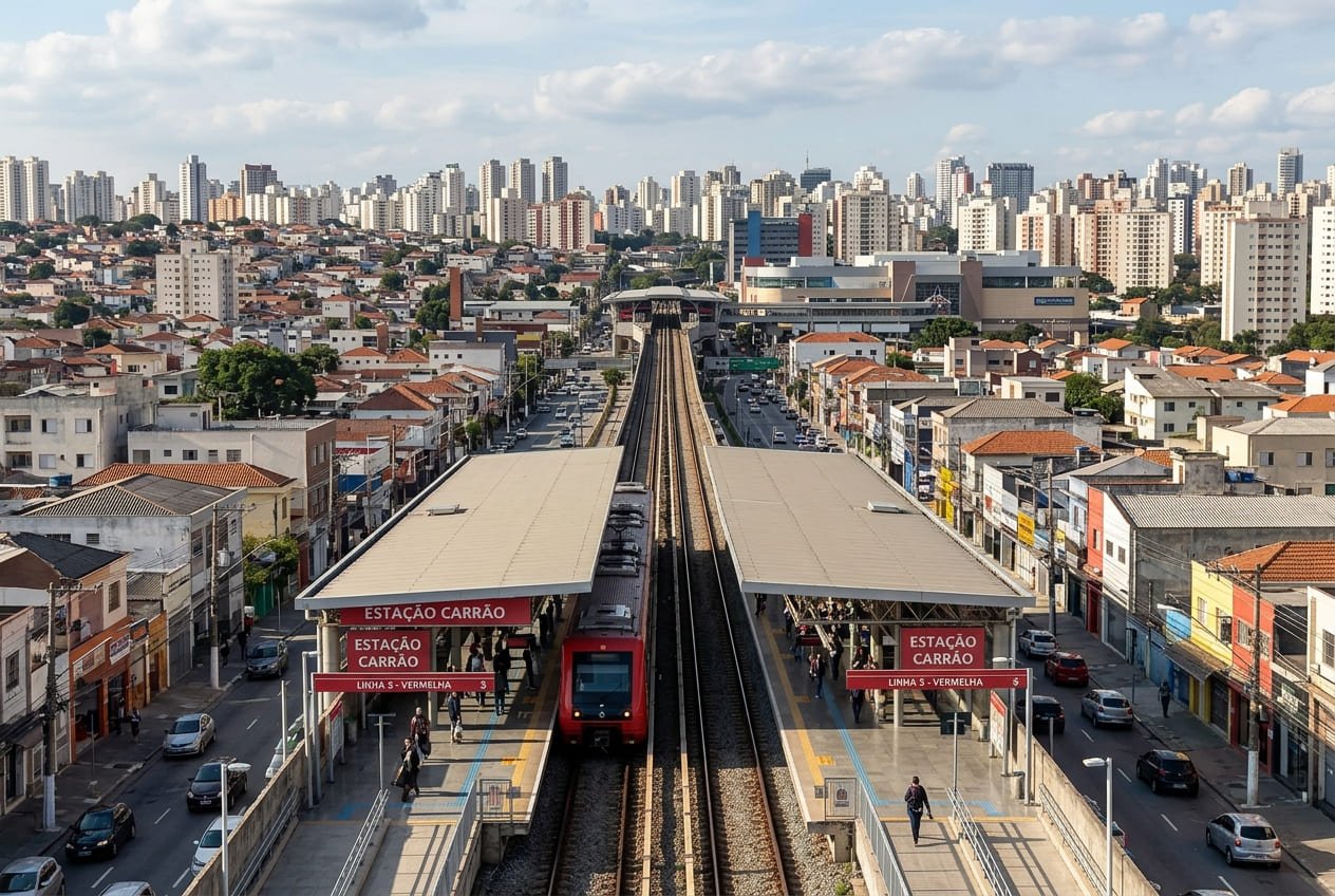 Estação Carrão- a leste do Tatuapé - Portal Sampa