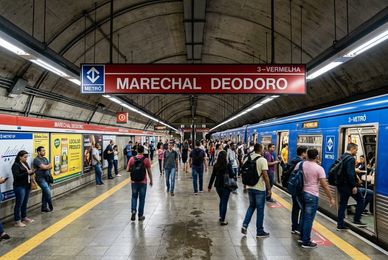 Estação Marechal Deodoro (Metrô Line 3–Vermelha) - Portal Sampa