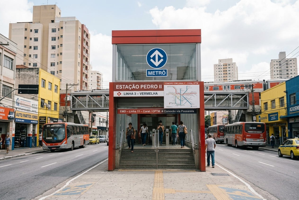 Estação Pedro II (Linha 3–Vermelha) - Portal Sampa