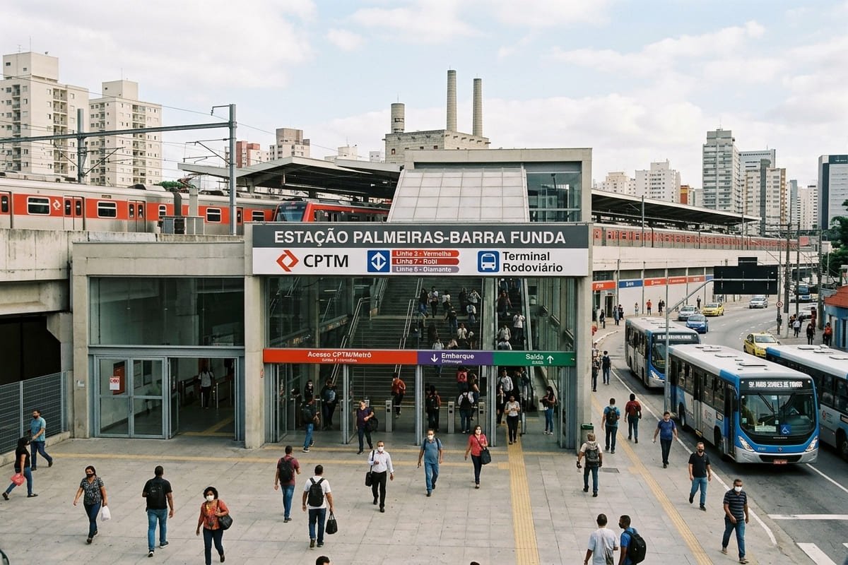 Estações de metrô mais próximas da Barra Funda em SP