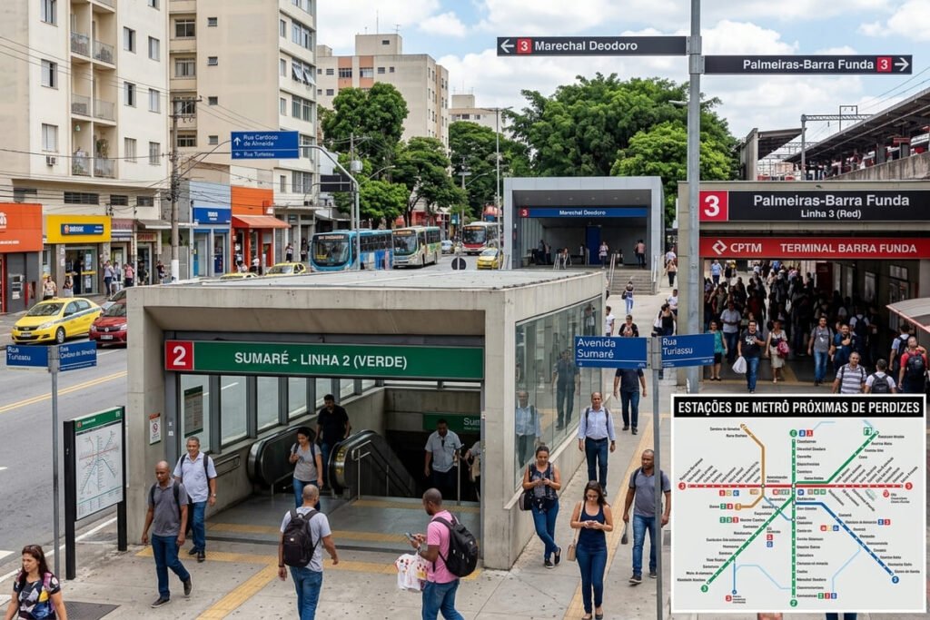Estações de metrô mais próximas de Perdizes em SP - Portal Sampa