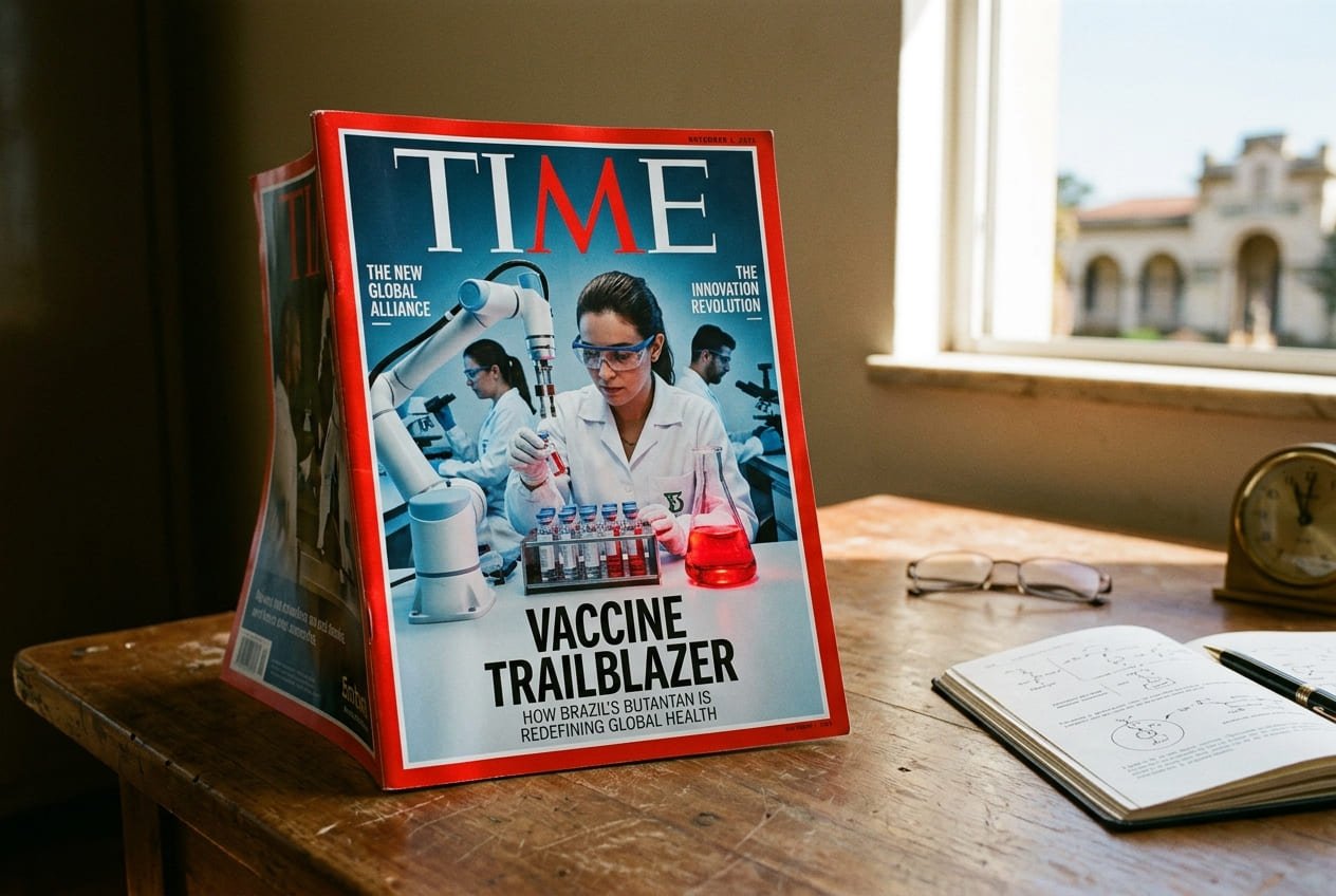 O Butantan já foi capa da revista Time