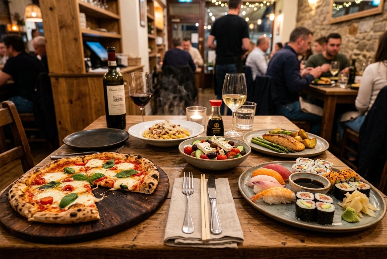 Pizza, sushi e opções para o jantar - Portal Sampa