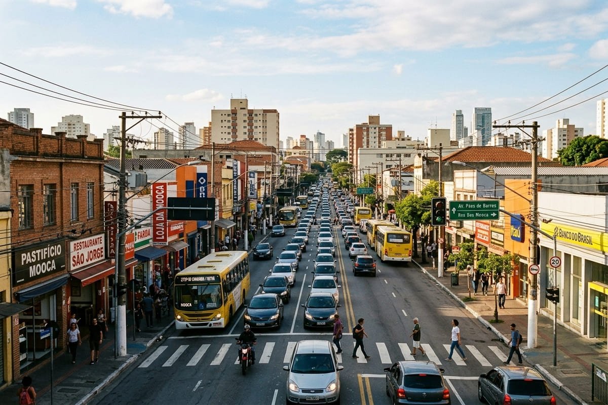 Principais ruas e avenidas da Mooca em São Paulo