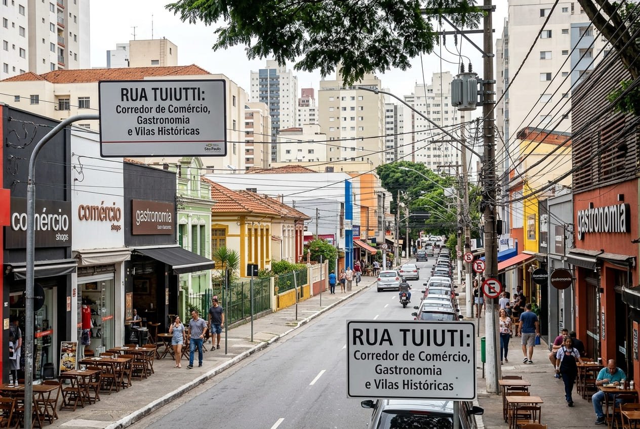 Rua Tuiuti- o corredor de comércio, gastronomia e vilas históricas