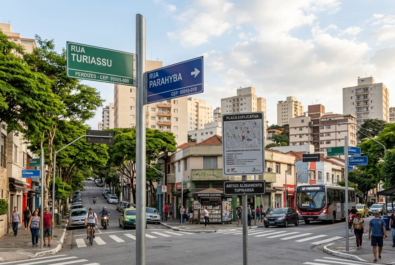 Ruas com nomes indígenas em perdizes - Portal Sampa