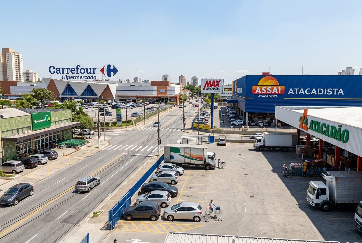Supermercados e Hipermercados no Entorno Imediato do Butantã